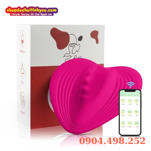 Máy massage âm đạo điểm G hình trái tim điều khiển