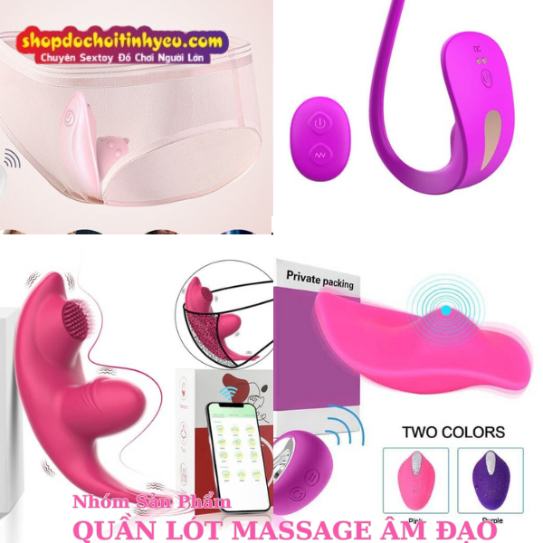 Quần lót massage âm đạo công nghệ rung kích thích bí mật