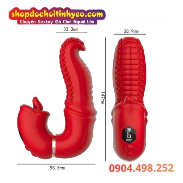 Râu Bạch Tuộc Rung Lắc Kèm Đầu Lưỡi Liếm Láp Âm Đạo Tê Dại