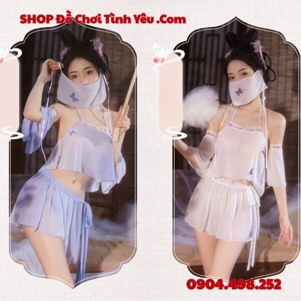 Set Đồ Ngủ Phong Cách Hán Phục Cổ Trang Trung Hoa Quyến Rũ