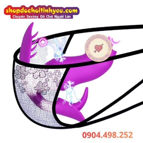 Sextoy Đeo Âm Đạo Ba Đầu Lưỡi Rung Liếm MAGIC KISS VIBRATOR