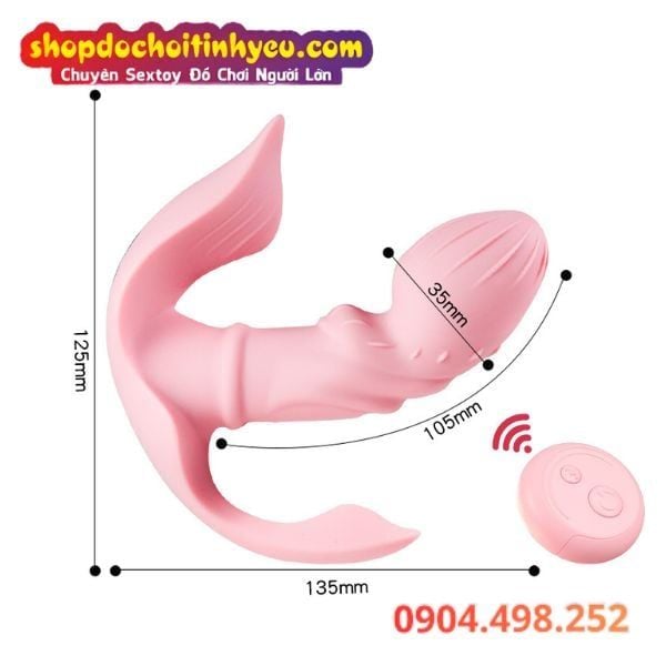 Sextoy Rung Ngoáy Đeo Âm Đạo Kích Thích 3 Điểm Điều Khiển App