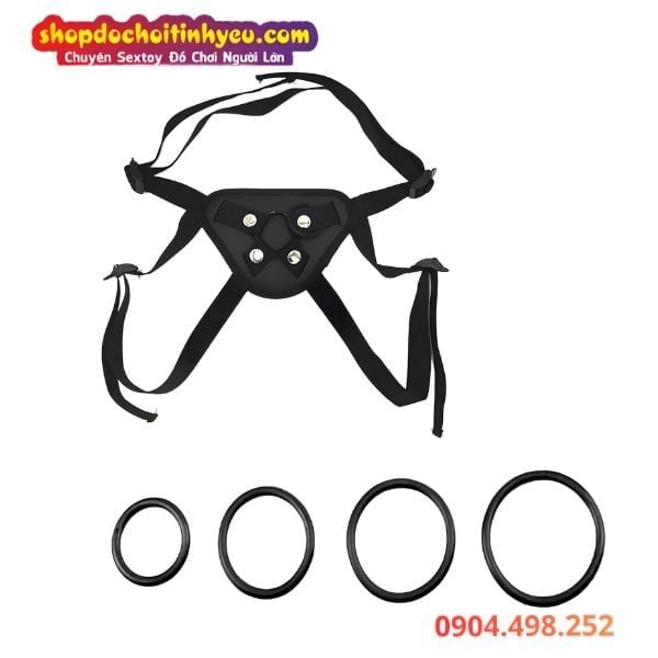 Strap On Quần Lót Dây Gắn Dương Vật Giả Để Hít Cho Cặp Đôi Nữ