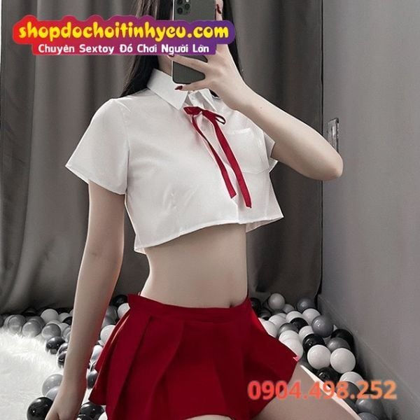 Thời trang cosplay đồng phục học sinh gợi cảm dễ thương hở bạo