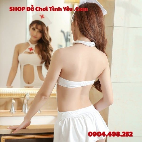 Trang Phục Cosplay Y Tá Thiết Kế Khoét Eo Táo Bạo Phá Cách