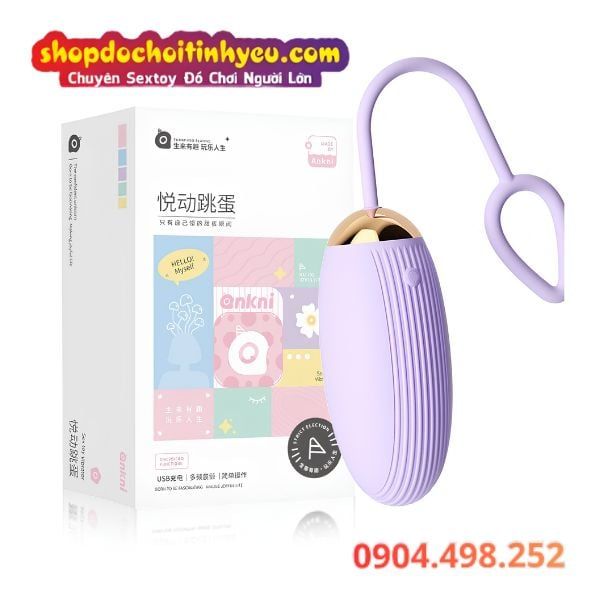 Trứng Rung 10 Chế Độ Có Vân Nổi Dài Ma Sát Điều Khiển Từ Xa