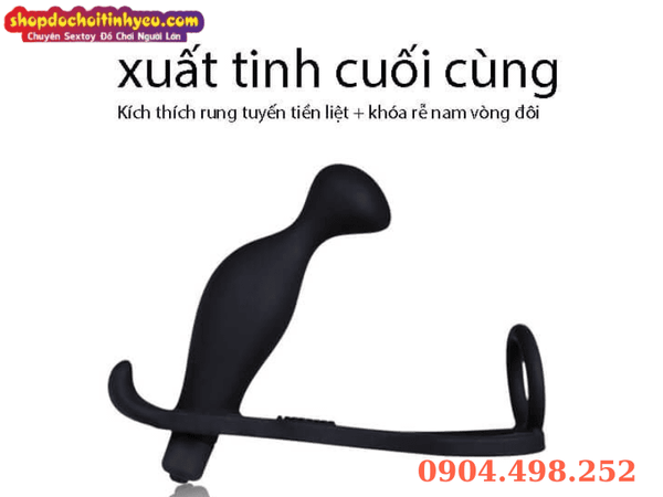 Máy rung tuyến tiền liệt kèm vòng khóa