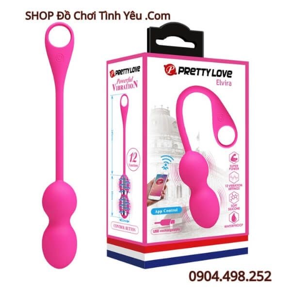 Trứng Rung Đa Chế Độ Điều Khiển Qua App PRETTY LOVE ELVIRA