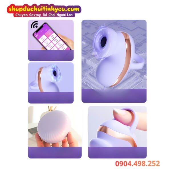 Trứng Rung Mini Kèm Máy Bú Hút Có Điều Khiển App MAGIC BOX