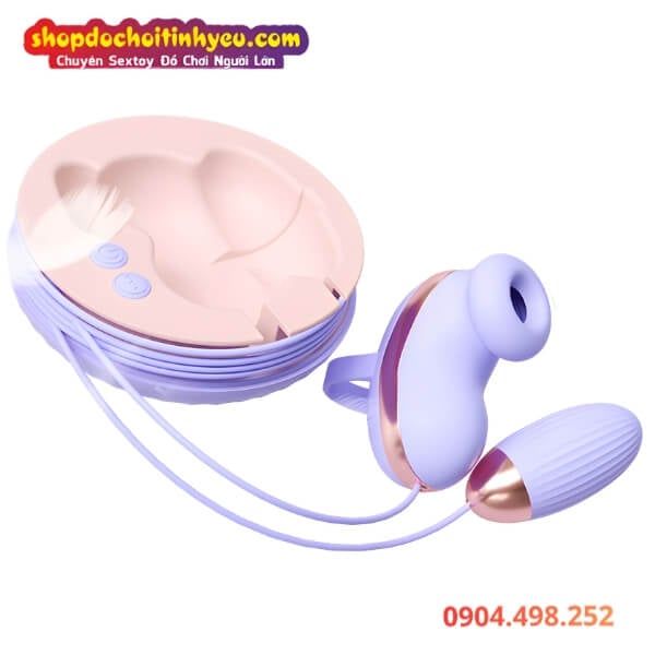 Trứng Rung Mini Kèm Máy Bú Hút Có Điều Khiển App MAGIC BOX
