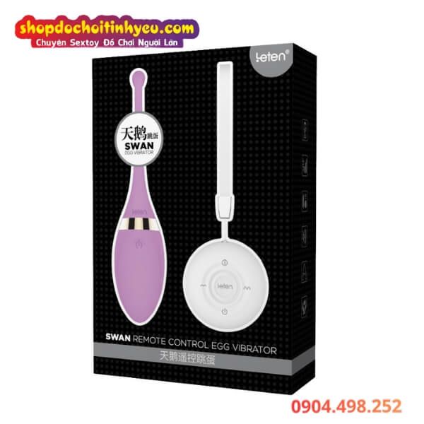 Trứng Rung Tình Yêu Hồng Hạc Có Remote Điều Khiển Từ Xa SWAN