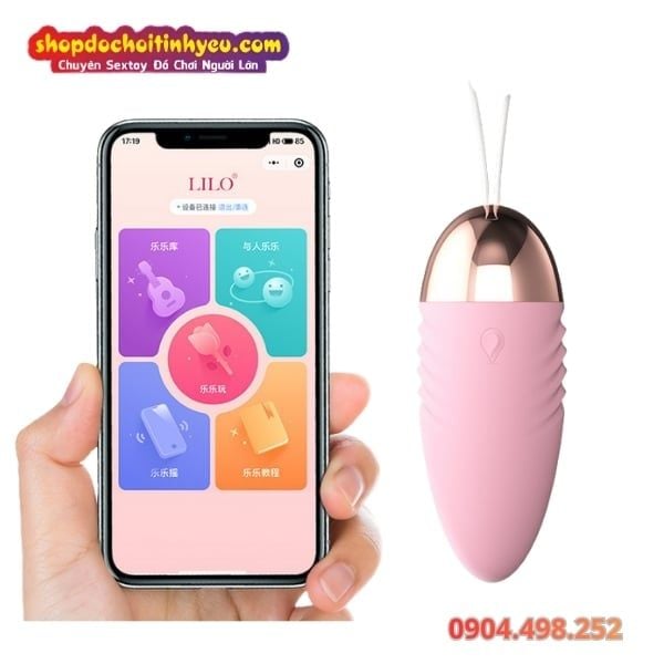 Trứng Rung Tình Yêu LiLo Làm Ấm Thông Minh Điều Khiển Từ Xa