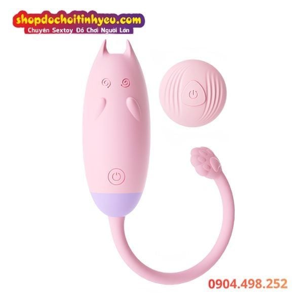 Trứng Rung Tình Yêu Mèo Mơ Màng Đa Chế Độ Điều Khiển Từ Xa