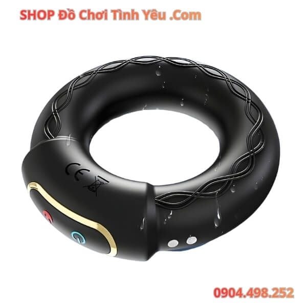 Vòng Đeo Dương Vật Khóa Tinh Rung Làm Ấm Có Điều Khiển App