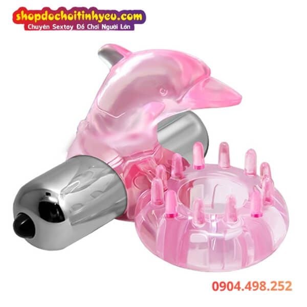 Vòng Rung Cá Heo Đeo Dương Vật Có Gai Kích Thích Âm Đạo
