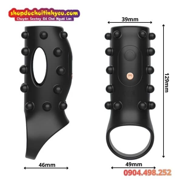 Vòng Rung Dương Vật Khóa Tinh Có Bi Nổi Ma Sát Âm Đạo Cực Phê