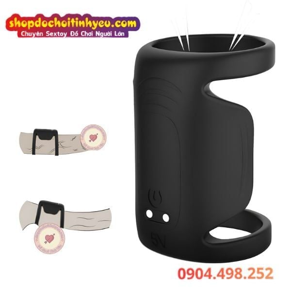 Vòng Rung Khóa Kép Dương Vật Kích Thích Kéo Dài Thời Gian