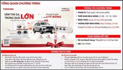 CHƯƠNG TRÌNH TOSHIBA