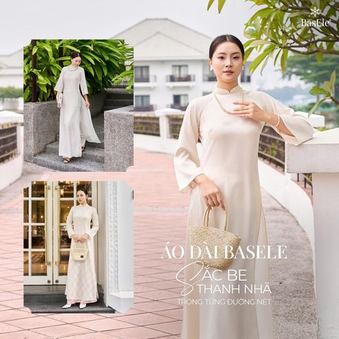 ÁO DÀI BASELE - SẮC BE THANH NHÃ TRONG TỪNG ĐƯỜNG NÉT