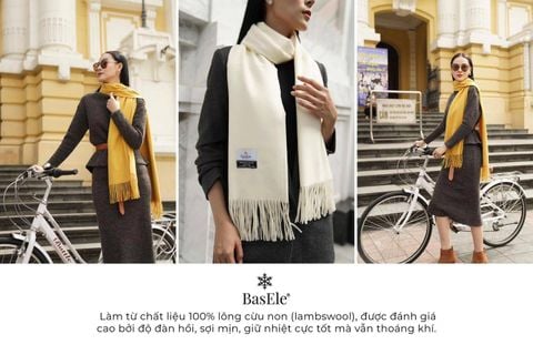 KHĂN DẠ BASELE - CHẠM NHẸ MÙA ĐÔNG, PHỤ KIỆN CHO QUÝ CÔ THANH LỊCH