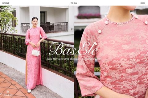 SẮC HỒNG TRONG DÁNG ÁO DÀI THANH LỊCH