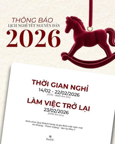 THÔNG BÁO LỊCH NGHỈ TẾT NGUYÊN ĐÁN 2026