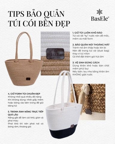 TIPS BẢO QUẢN TÚI CÓI BỀN ĐẸP