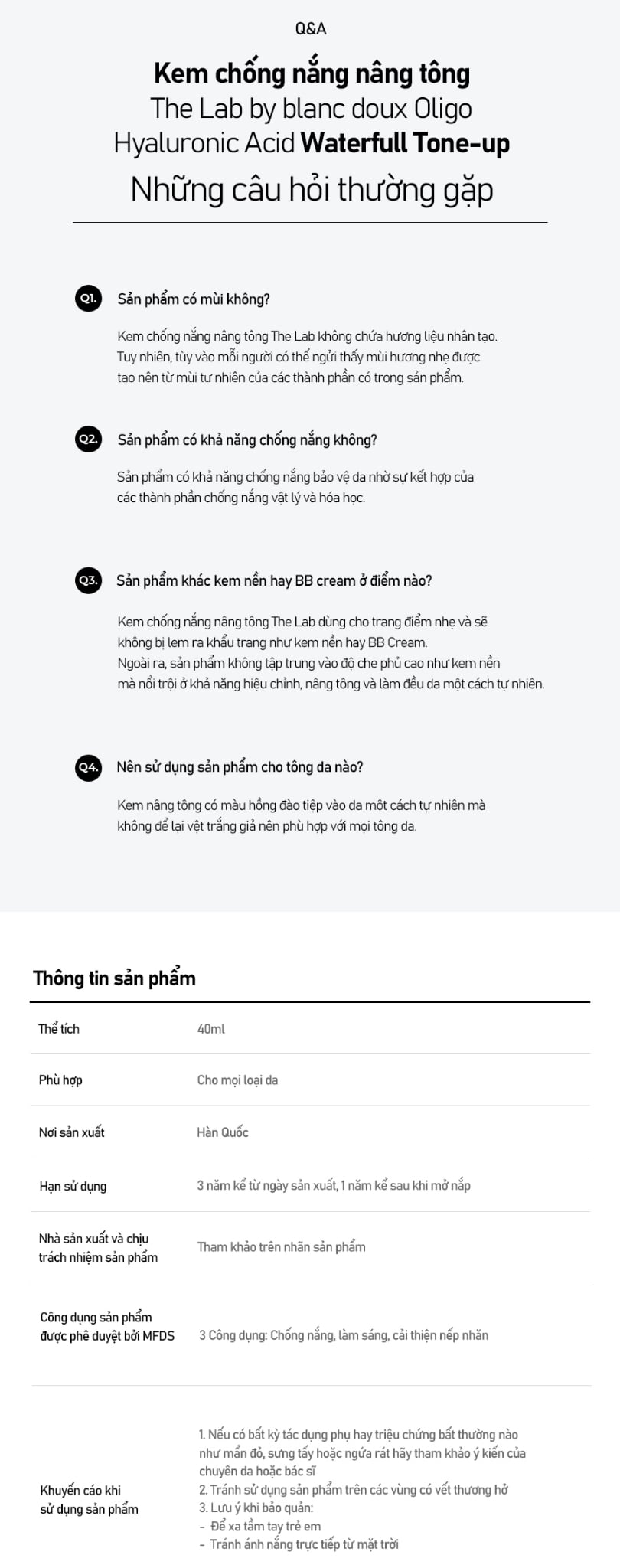 kem chống nắng nâng tông cho da nhạy cảm the lab