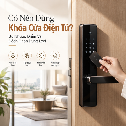 Có Nên Dùng Khóa Cửa Điện Tử? Ưu Nhược Điểm Và Cách Chọn Đúng Loại