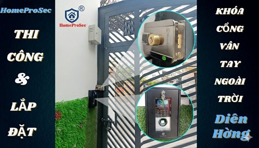 Lắp đặt khóa cổng vân tay uy tín phường Diên Hồng TPHCM