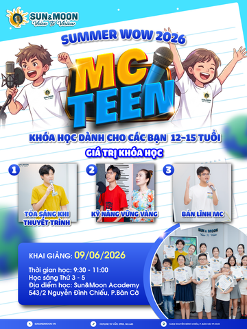GIỚI THIỆU KHÓA HÈ CHO CÁC BẠN 12-15 TUỔI 🎉 MC TEEN - KHAI GIẢNG THÁNG 6/2026