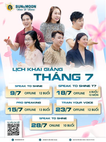 LỊCH KHAI GIẢNG THÁNG 7 CHÍNH THỨC TẠI SUN&MOON ACADEMY