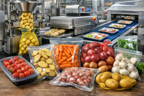 Củ Quả Đóng Gói – Giải Pháp Bảo Quản Nông Sản Hiện Đại Gắn Liền Với Máy Đóng Gói