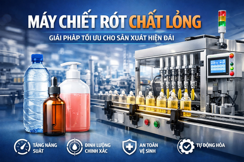 Máy Chiết Rót Chất Lỏng – Giải Pháp Tối Ưu Cho Sản Xuất Hiện Đại