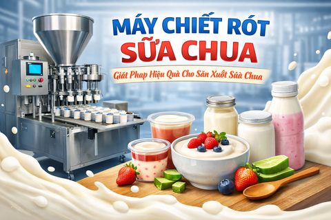 Máy Chiết Rót Sữa Chua Là Gì? Giải Pháp Tối Ưu Cho Sản Xuất Sữa Chua Hiện Đại