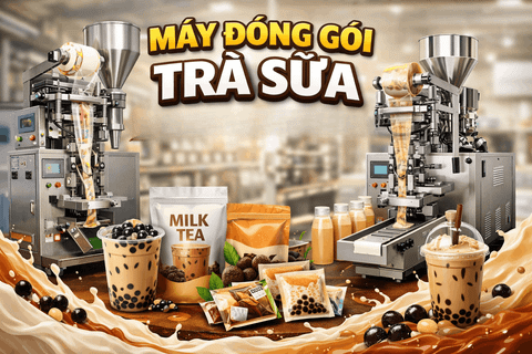 Máy Đóng Gói Trà Sữa – Giải Pháp Tự Động Hóa Tối Ưu Cho Ngành Đồ Uống