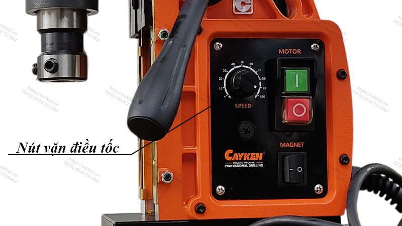 Điều tốc vô cấp máy khoan từ