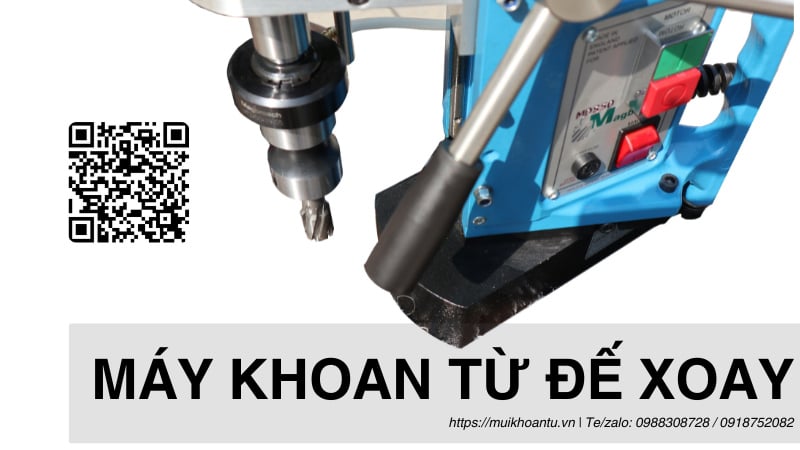 Máy khoan từ đế xoay