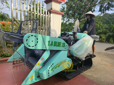 THÔNG SỐ KỸ THUẬT CHI TIẾT MÁY GẶT LÚA MINI 1.4 BLUE