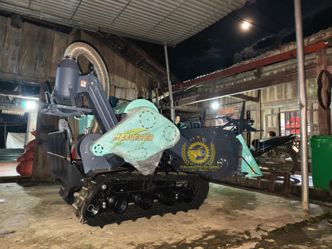 MÁY GẶT LÚA MINI 1.4 BLUE GIAO NGAY TRONG ĐÊM TẠI BẮC KẠN