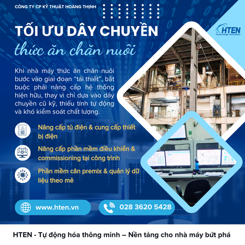 TỐI ƯU DÂY CHUYỀN THỨC ĂN CHĂN NUÔI: GIẢM CHI PHÍ, TĂNG NĂNG SUẤT