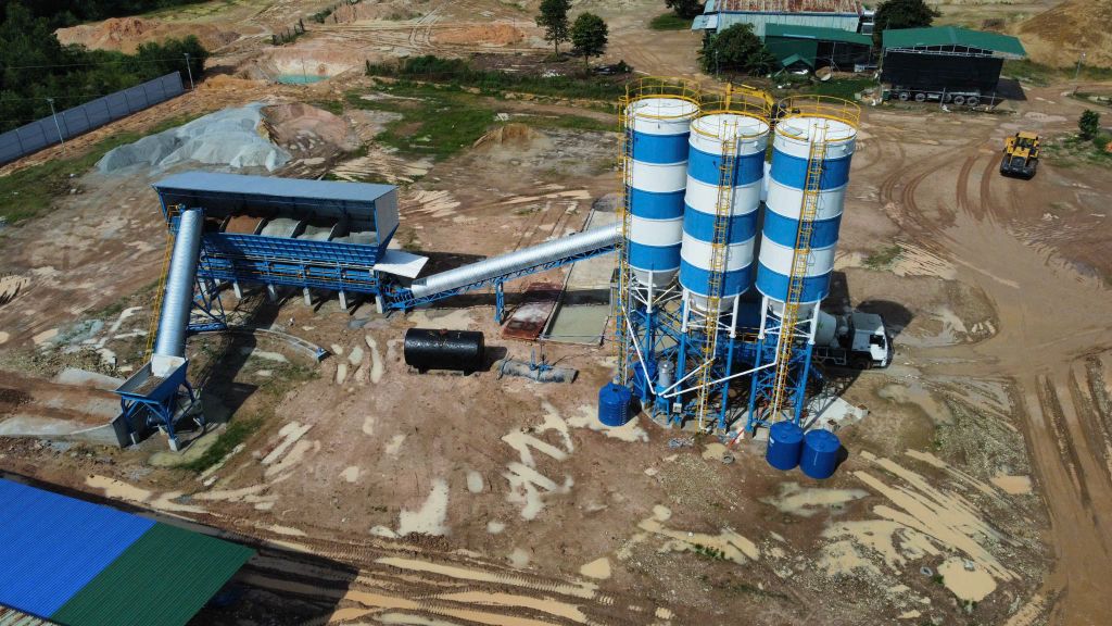 TRẠM TRỘN BÊ TÔNG CÔNG SUẤT 90M3/H | DỰ ÁN TẤN PHƯỚC ĐỨC LINH
