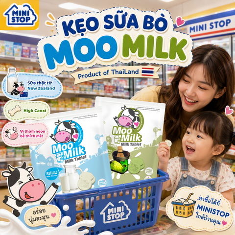 Kẹo sữa bò MooMilk Thái Lan Có Mặt Tại Ministop – Bạn Đã Thử Chưa?