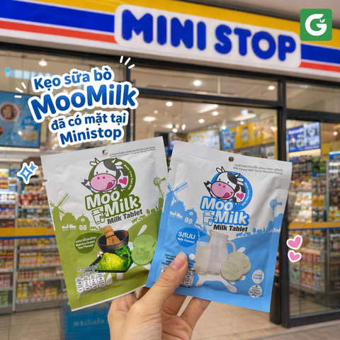 Kẹo sữa bò MooMilk Thái Lan đã có mặt tại Ministop – Món ăn vặt “quốc dân” khiến ai thử cũng mê
