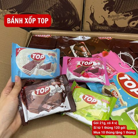 Tuyển sỉ Bánh Xốp TOP Hàng Nhập Khẩu Indonesia - Giá bán lẻ chỉ 4.000đ