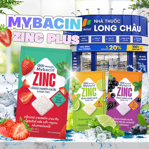 4 lý do nên chọn Nhà thuốc Long Châu khi mua Kẹo ngậm kẽm Mybacin ZinC Plus