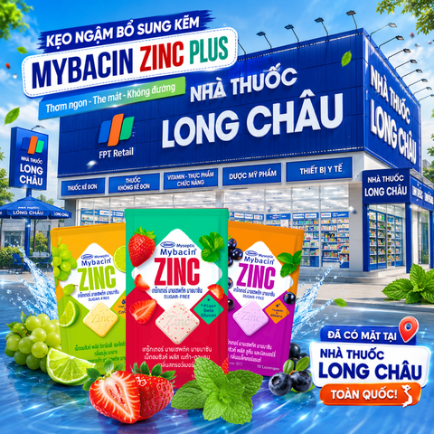 Mua Mybacin ZinC Plus tại Long Châu: An tâm hàng chính hãng, thuận tiện mọi lúc