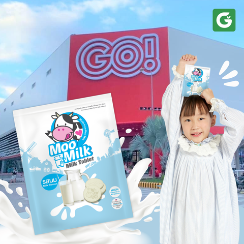 Kẹo Sữa Bò MooMilk Tại Siêu Thị Go – Viên Sữa Nén Từ Thái Lan Được Người Việt Yêu Thích