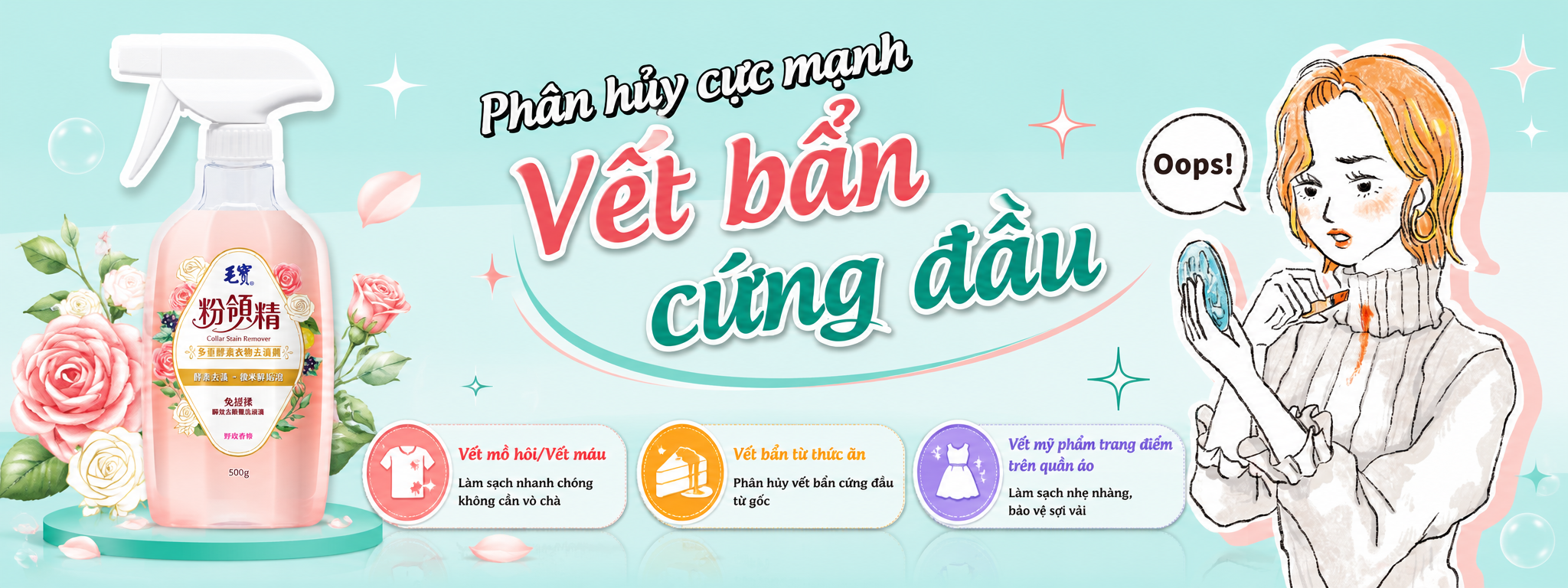 Tẩy Vết Bẩn Quần Áo