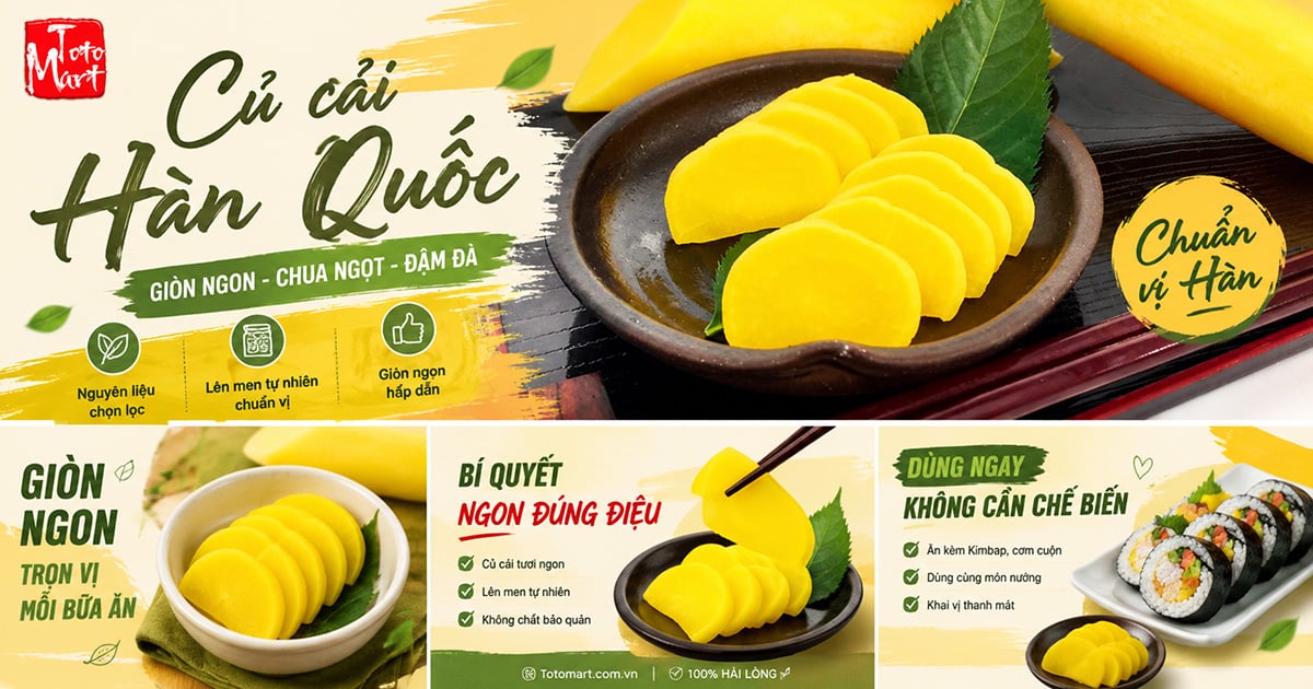 Củ cải, banchan Hàn Quốc